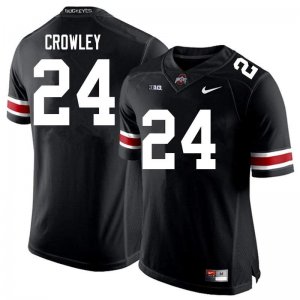 NCAA Ohio State Buckeyes Men's #24 Marcus Crowley Black Nike Football College Jersey USF7545JF